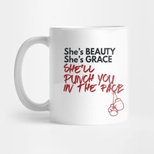 She'll punch you in the face female fighter Mug